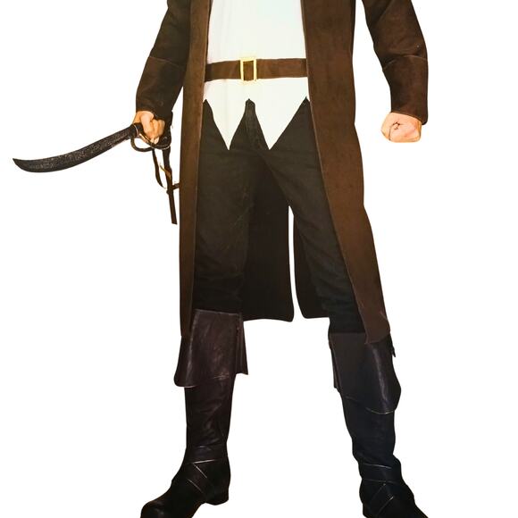 Ahoy Matey Seafaring Pirate Men's Costume Halloween Cosplay Costumes Scary Party - Picture 6 of 7